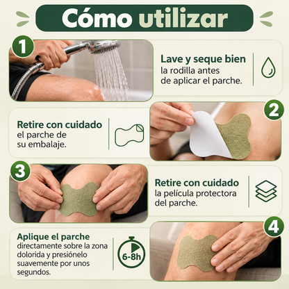 Pack de 10 Parches para el Dolor de Rodilla